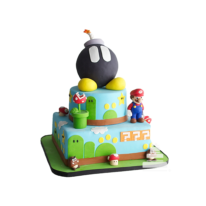 Gamers Choice, pastel decorado de Super Mario bros