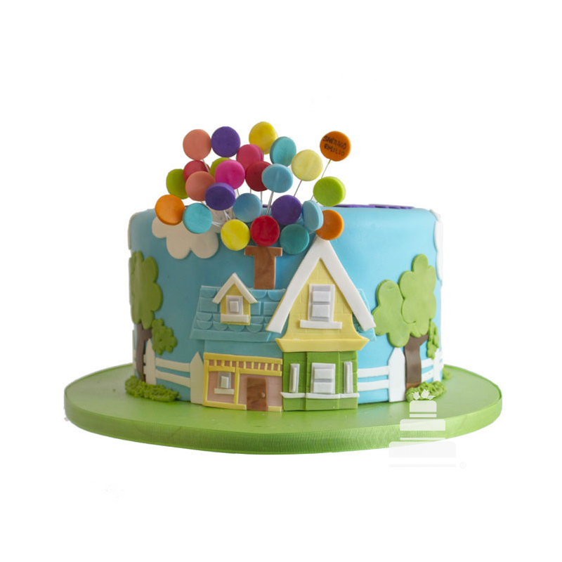 Dream House, pastel de casita de película Up con globos| L'Autrichienne