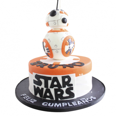 BB-8  Party Cake - Pastel con figura de BB-8 -