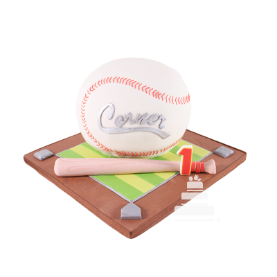 Baseball Cake - Pastel con decoración de baseball -