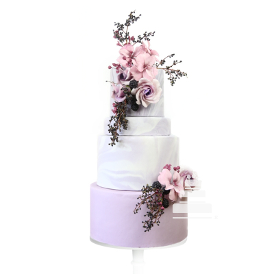 Lavender Wedding, pastel moderno para boda