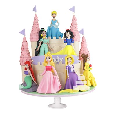 Princess Cake, pastel decorado con las princesas de Disney