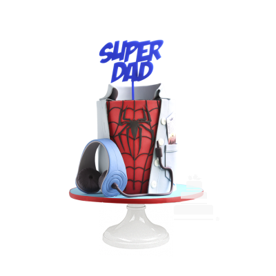 Spider Man Dad Cake, pastel para cumpleaños de hombre araña