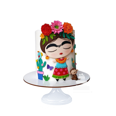 Frida Kahlo amor, pastel de un piso para fiestas patrias