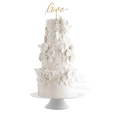 White love, pastel de flores comestibles para boda