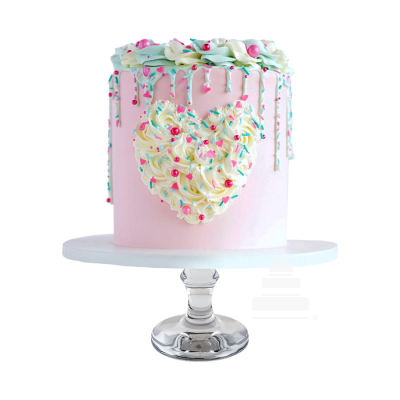 Drizzling drip cake - Pastel de grageas y crema