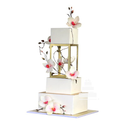 Geometric wedding cake, pastel de boda moderno