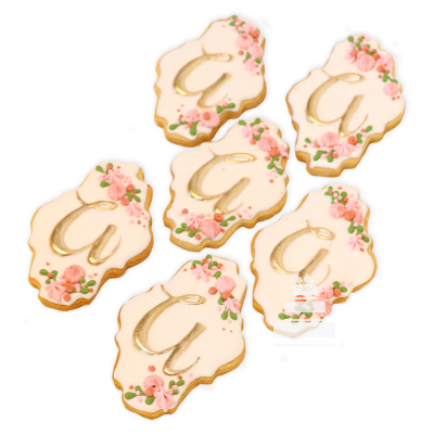 Monogram baby cookies - Galletas con monograma