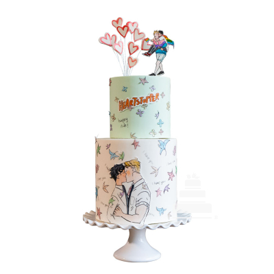 Heartstopper cake, pastel decorado LGBTTTIQ+