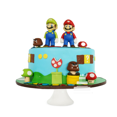 Topper para Torta de Cumpleaños Mario Bros – Tu Fiesta a un Click