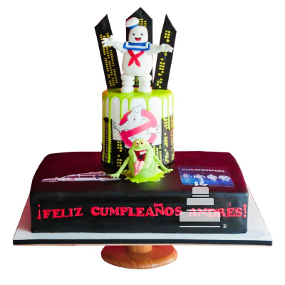 Ghostbusters party cake - Pastel de tematizado de cazafantasmas