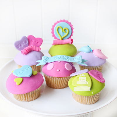 Color love Cupcakes, cupcakes divertidos de colores