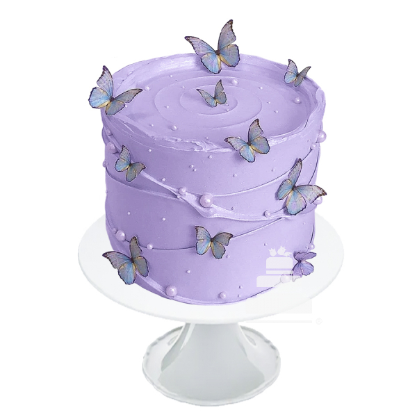 Buttercream butterflies - Pastel de buttercream con mariposas