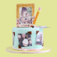 Greatest MOMents, pastel con fotografías impresas en oblea