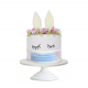 Sweet Bunny masks, pastel de cumpleaños con cubrebocas