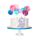 Unicorn Love, pastel con paletas de caramelo para cumpleaños