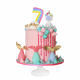 My unicorn drip cake, pastel de unicornio