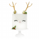 Cute Reindeer, pastel decorado de reno blanco navideño