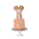 Pastel decorado de fondant Love Minnie Mouse
