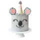 Pastel con decoración Koala de fondant para cumpleaños