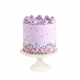 Lavenders Star Cake, pastel de cumpleaños con decoración lavanda