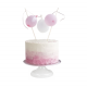 PARTY TIME, pastel con globos para cumpleaños