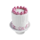 DRIP PINK PEARLS, pastel con esferas comestibles decorativas para cumpleaños
