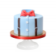 GENTLEMAN CAKE, pastel con tirantes para cumpleaños