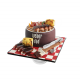 Weber Dad Cake, pastel con decoración de costillitas para cumpleaños