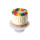Color Cake, pastel con decoración de arcoíris y chispas para cumpleaños