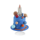 Spaceship cake, pastel decorado de nave con planetas