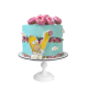 Homero Donut, Pastel decorado de fondant con Donas y homero Simpson para cumpleaños