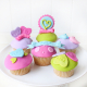 Color love Cupcakes, cupcakes divertidos de colores