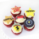 Ferrari cupcakes, dos docenas