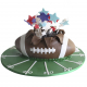 Football Party, pastel de balón de football americano para cumple