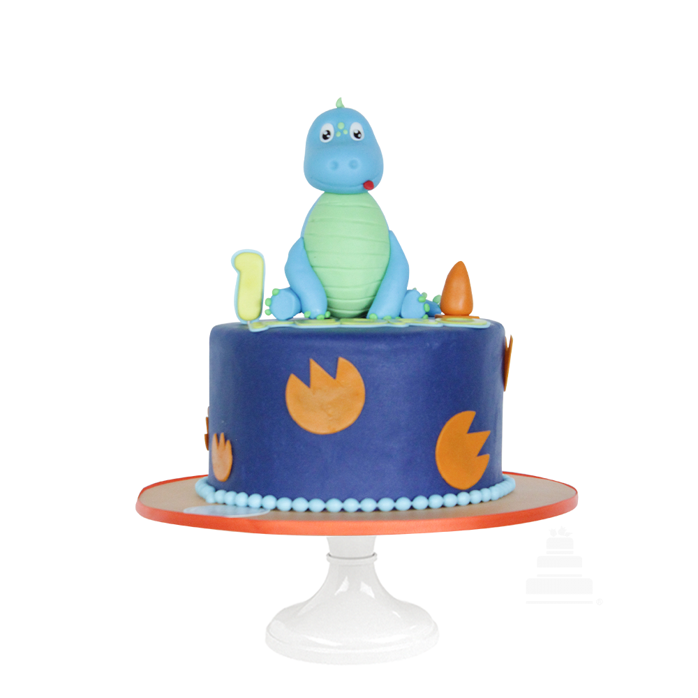 Dino Cake, pastel de dinosaurio azúl para cumple