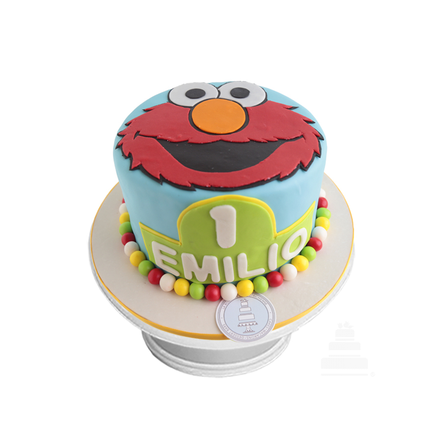 Baby Elmo, pastel decorado fondant de Elmo