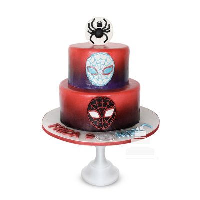 Spider-Man Cake, pastel decorado hombre araña dos pisos