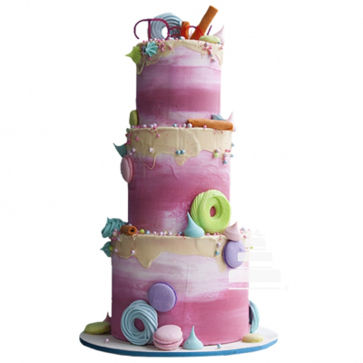 Colorful Fantasy Cake, pastel para 15 años