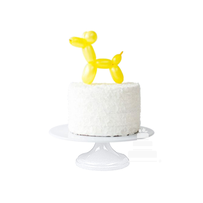 Dog Balloon, pastel de cumpleaños con globo de perro comestible amarillo 