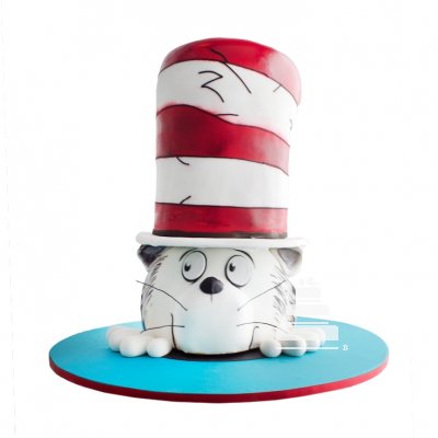 Dr. Seuss, pastel decorado de El Gato en el Sombrero