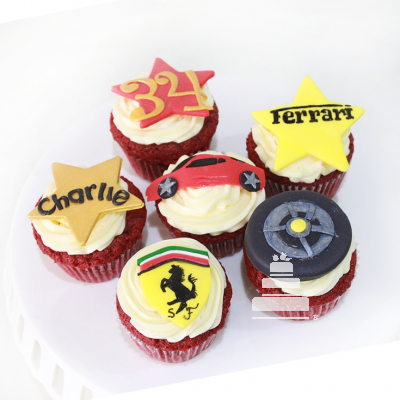 Ferrari cupcakes, dos docenas 