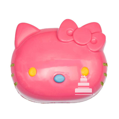 Hello Kitty cake, pastel con cubierta de chocolate rosa