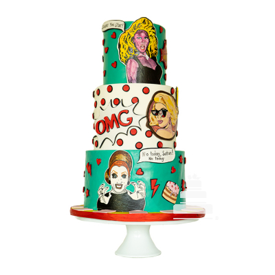 RuPaul's Drag Cake, pastel decorado e inspirado en la temática de RuPaul