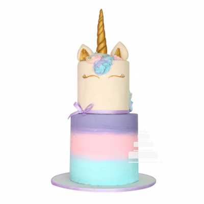 Magical Unicorn - Pastel decorado en forma de unicornio -