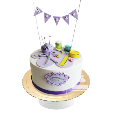 MAGDA CAKE, pastel de cumpleaños con piezas de fondant 
