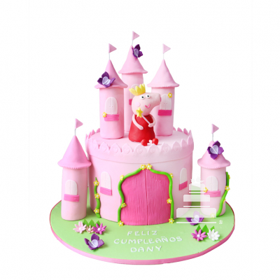 Peppa Pig Castle, pastel decorado 