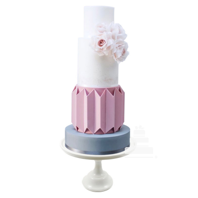 Geometric Cake, pastel para boda moderno