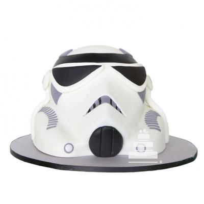 Stormtroopers Mask Cake, pastel decorado de Guerra de las Galaxias