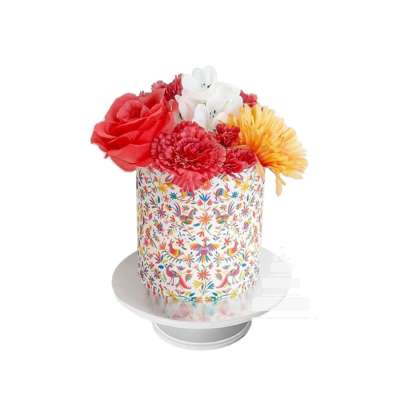 Tenango´s Cake, pastel pequeño mexicano con flores